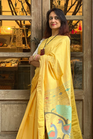 Cotton Paithani Saree